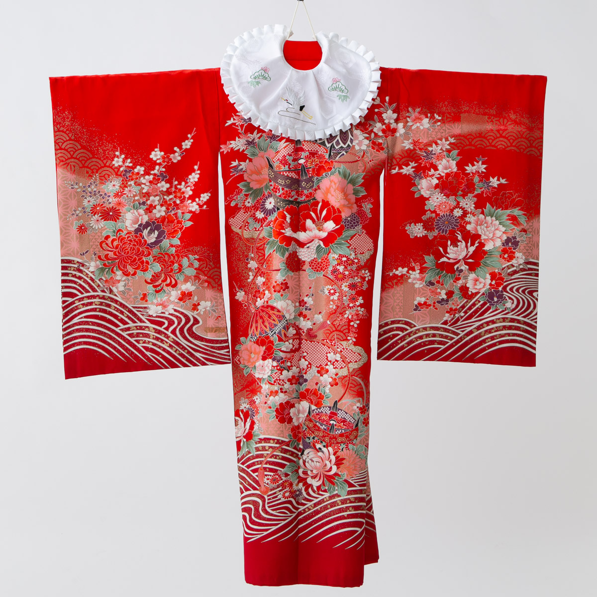 男の子祝い着（青）